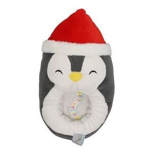 Squishmallows Boys/Girls Size 13 Penguin w/Santa Hat Foam Sole Slippers - NWT!